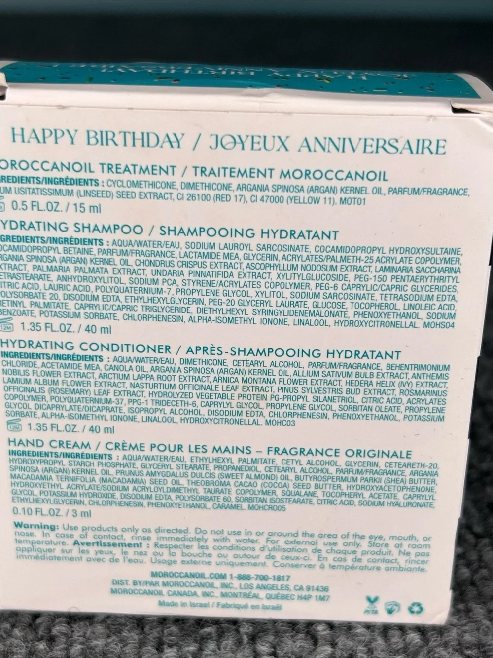 Moroccanoil hydration travel